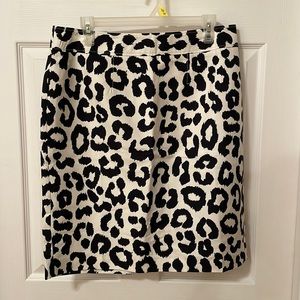 Animal print pencil skirt